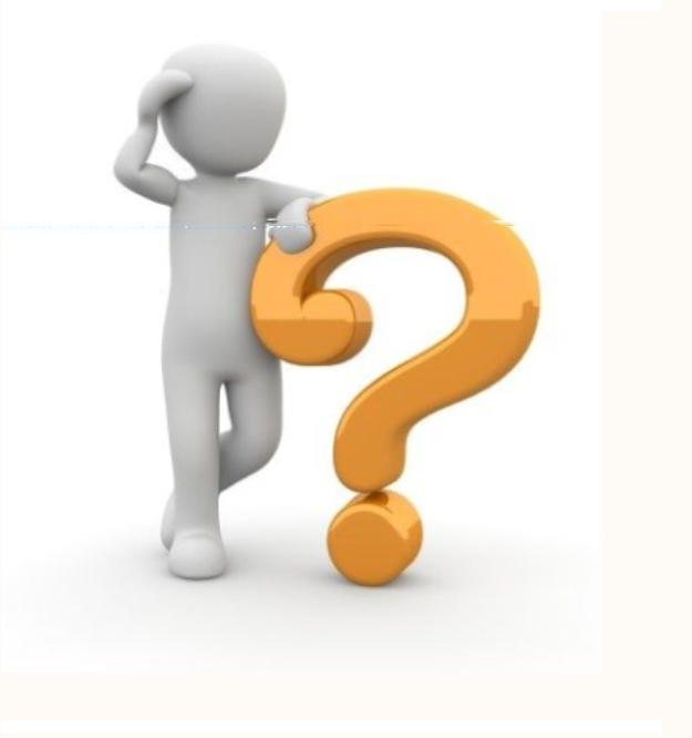 Person thinking beside a question mark