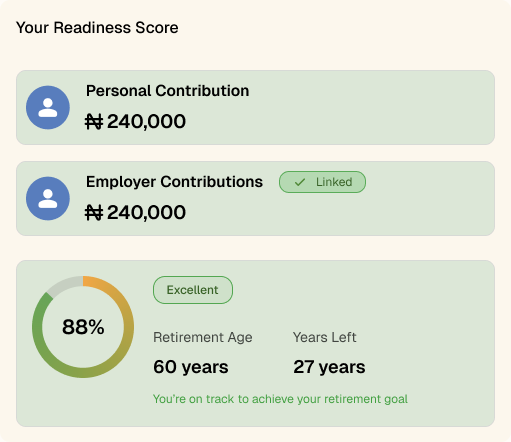 Pension product preview